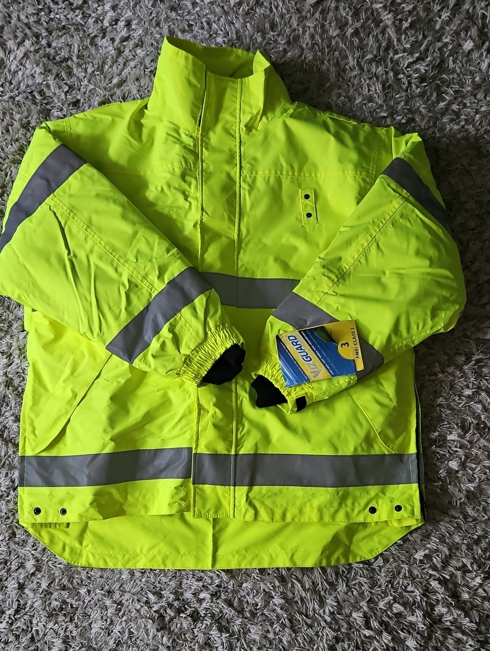 High-Visibility Safety Jacket Mens Large